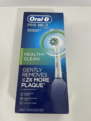 ORAL-B PRO 2500 Electric Toothbrush Rechargeable 2 Modes Alert Timer - SEALED