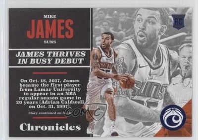 2017-18 Panini Chronicles Rookies Blue 101/199 Mike James #124 Rookie RC 00ol