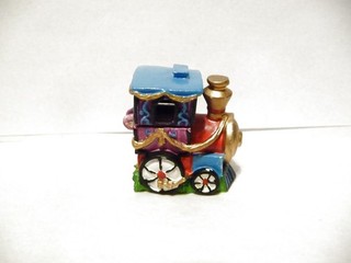 THIMBLE VINTAGE HANDPAINTED PEWTER ENESCO '91 CIRCUS LOCOMOTIVE & IT OPENS UP