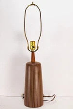 Marshall Studios Jane & Gordon Martz Mid Century Modern Brown Ceramic Table Lamp