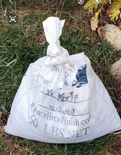 Vibra Finish Company Plastic Media, 17lbs Pyramid 3/8 x 5/8 XV