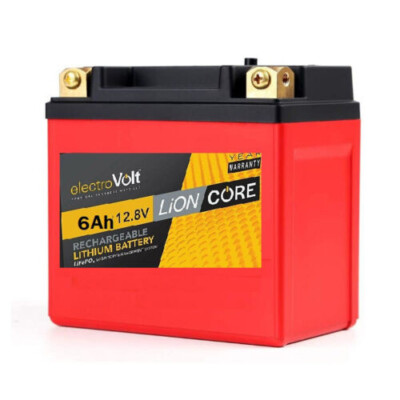 Electrovolt Lithium LifePo4 Battery 12.8V 6Ah Marine 12V BMS 3000+ Cycles RV