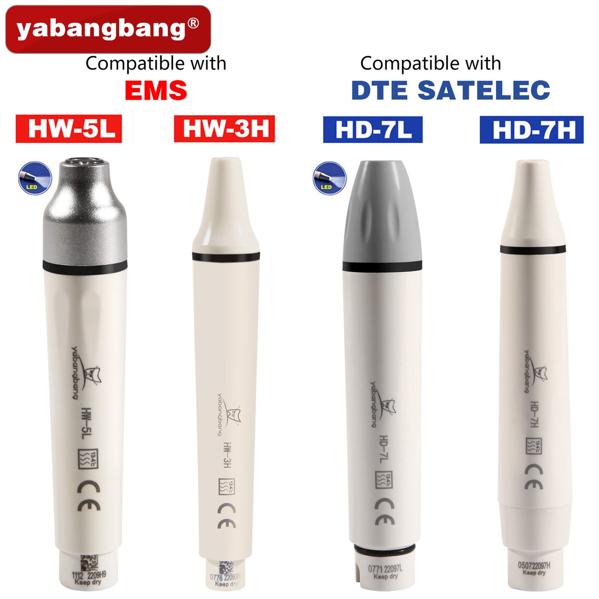 Ultrasonic Piezo Scaler Handpiece LED /Wrench fit SKYSEA Cavitron