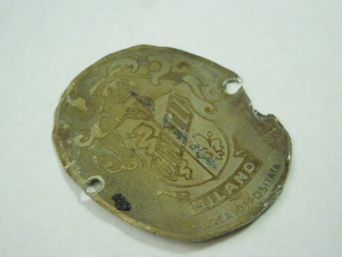 Vintage Cinelli Milano Bicycle Head Badge Emblem Marca Depositata - Picture 2 of 5