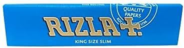 Rizla 15 Booklets Blue King Size Slim Rolling Papers 480 Papers