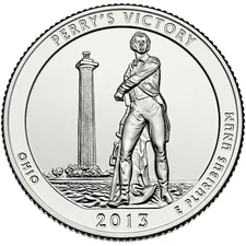 2013 D Perry's Victory Park Quarter. ATB Series Uncirculated From US Mint roll.