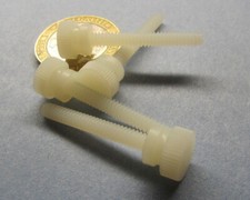 Nylon Plastic Thumb Screw, 6-32 x 1.0" Length, 23/64" Shoulder Dia, 50 Pc