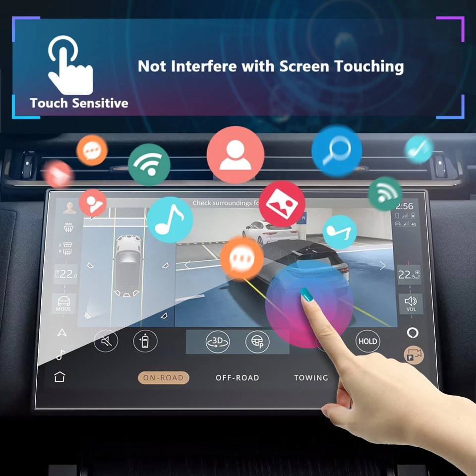 RUIYA Car Screen Protector Tempered Glass For 2025 Land Rover Range Rover Velar - Image 2 of 4