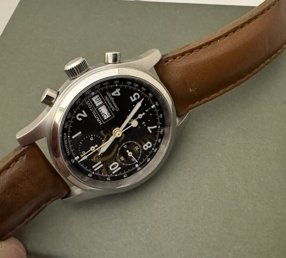 HAMILTON WATCH AUTOMATIC CHRONOGRAPH REF 041520 3… - image 1