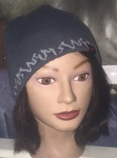 SCREAMER BEANIE HAT CAP Adult Womens Ski Snowboard GRAY WINTER SPORTS JRS GIFT