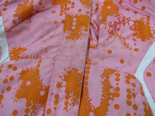 Spyder Jacket Girls 4 Pink Orange Hooded Full Zip Outdoors Hiking Coat Youth - Picture 8 of 18