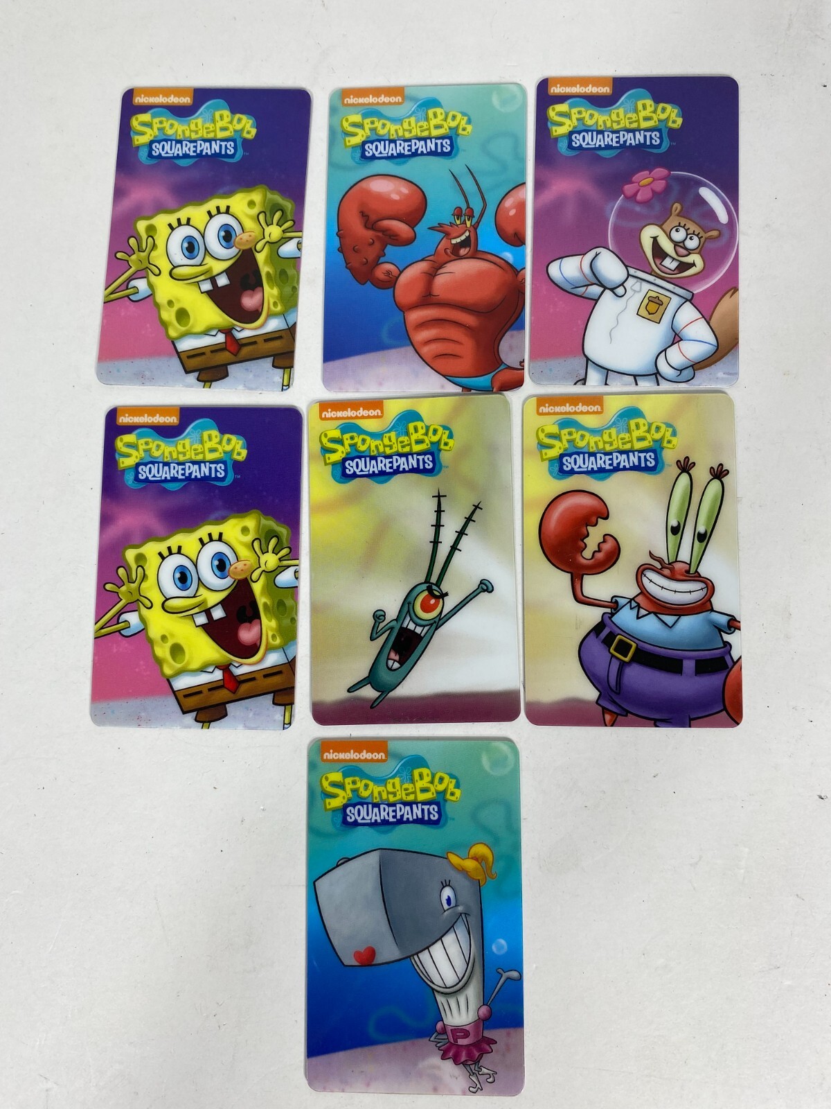 Spongebob Squarepants Arcade Coin Pusher Trading Card Set Lot of 7 | eBay