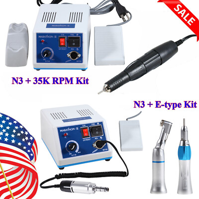 Dental Lab Marathon Electric Micromotor Polishing N3 / 35K rpm Motor Handpiece