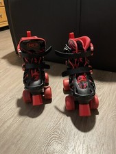 USED Roller Derby Trac Star Youth Adjustable Roller Skates Size 12-2