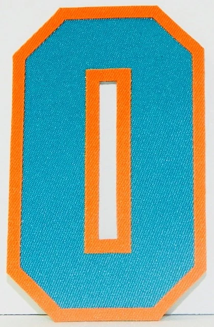 MIAMI DOLPHINS TEAM ISSUED AQUA BRIGHT ORANGE 12