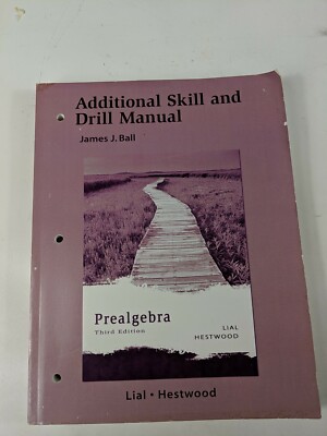 Prealgebra : Additional Skill and Drill Manual very good condition