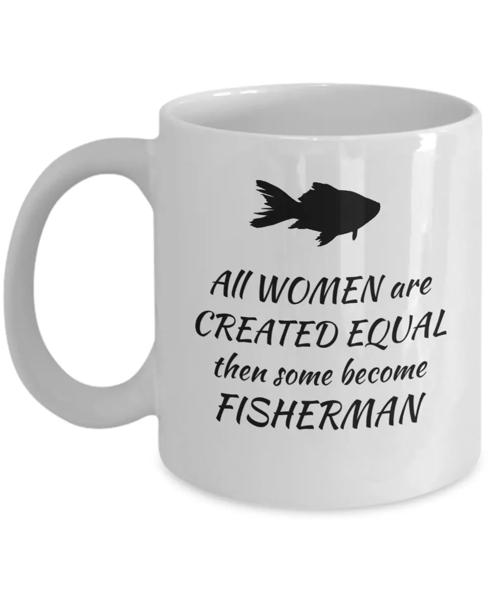 Fish lovers gifts for women - Funny fishing lover mother's day coffee mug  gift