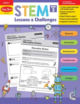 Stem Lessons and Challenges, Grade 3 Teacher Resource [Paperback]