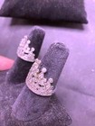 Elegant Pair of Matching CZ Crown Themed Rings From My Film Collection — photo 3