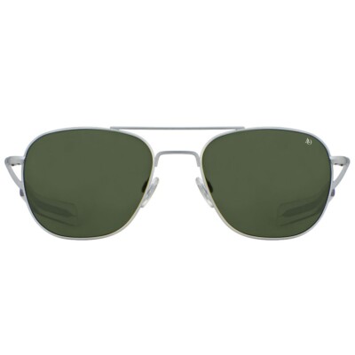 AO Eyewear American Optical Original Pilot Matte Silver Frame