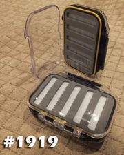 Waterproof Fly Box - Double Sided case w/foam inserts 4"x 3" Pocket Size  #1919