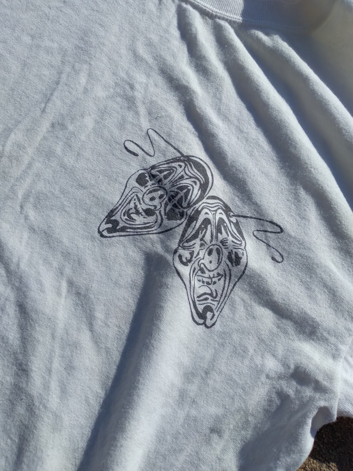 Vtg 90s Laugh Now Cry Later - Homies / Mexican Tattoo T Shirt Mens Large RARE! image 4