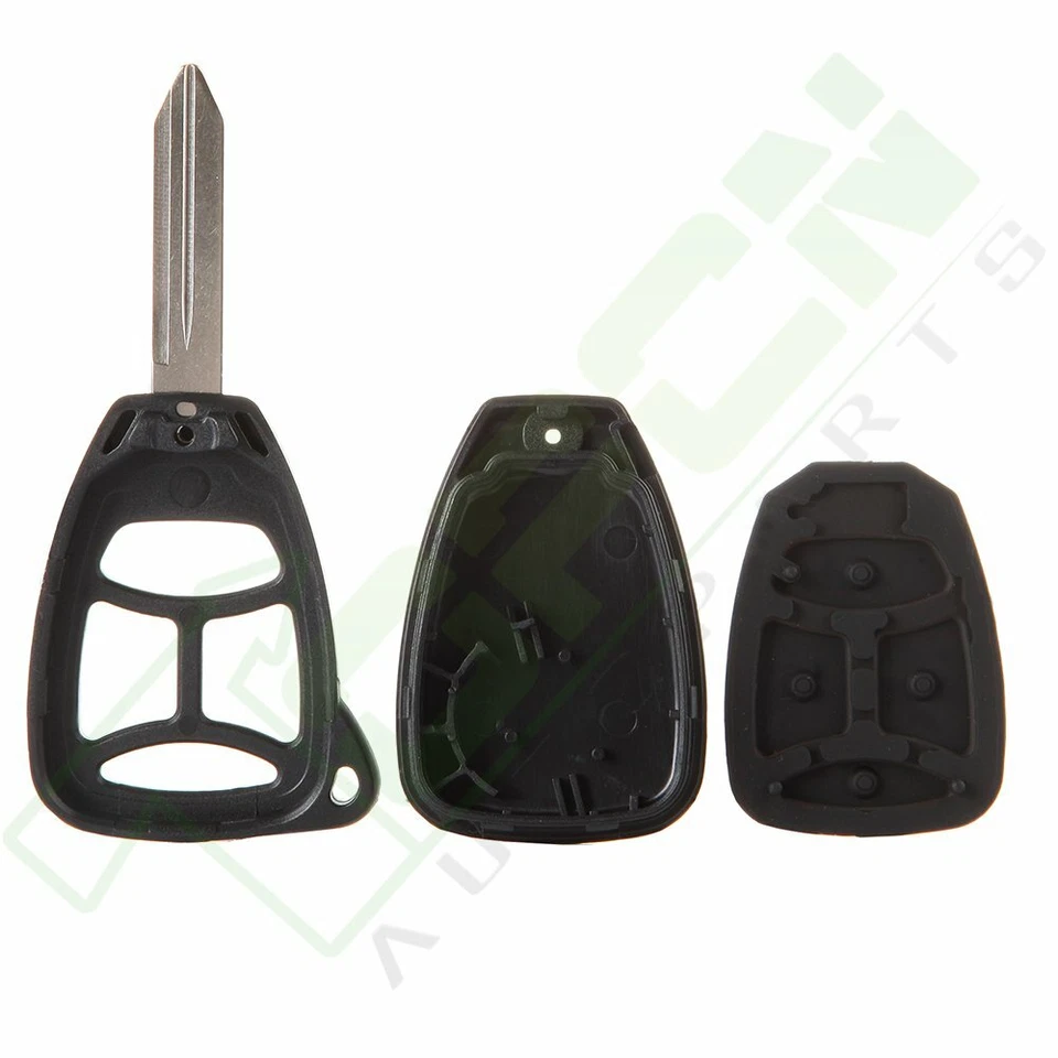 Para Jeep Grand Cherokee 2005 2006 2007 Llavero Carcasa Repuesto 4 Botones Foto 3 de 4