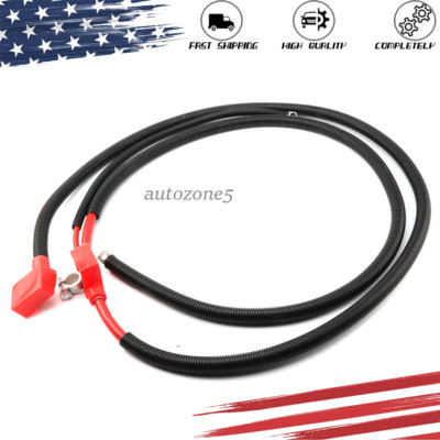 Powerstroke Negative & Positive Battery Starter Cables Kit For 94-97 Ford 7.3L