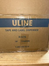 Uline Multiple Roll Tape and Label Dispenser H-676 H676 Commercial Use NEW