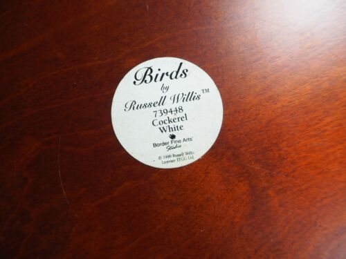 Large Border Fine Arts Studio Birds by Russell Willis White Cockerel 739448 - Picture 14 of 15