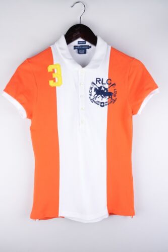 Ralph Lauren Damen-Poloshirt lässig orange dünne Passform Pullover Größe M UK12 - Bild 1 von 5