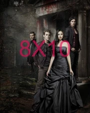 THE VAMPIRE DIARIES #116,IAN SOMERHALDER,nina dobrev,PAUL WESLEY,8X10 photo