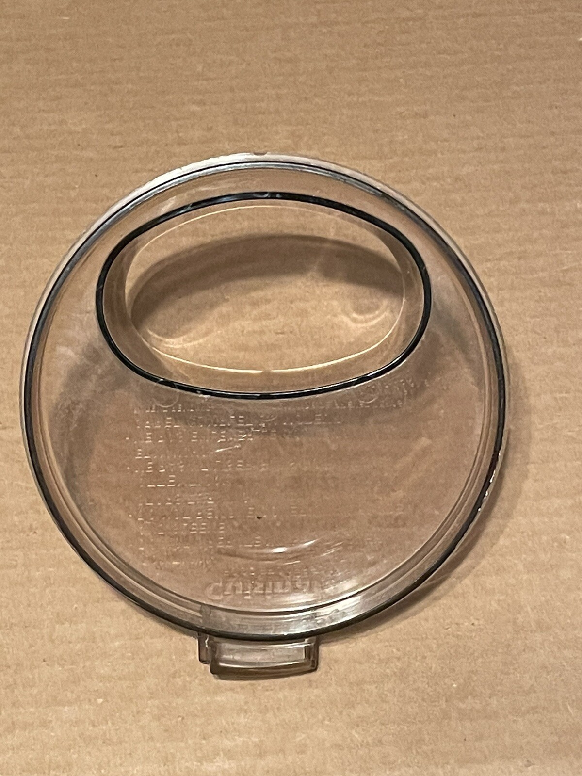 CUISINART FOOD PROCESSOR CFP9 FRANCE BY ROBOT COUPE WORK BOWL COVER