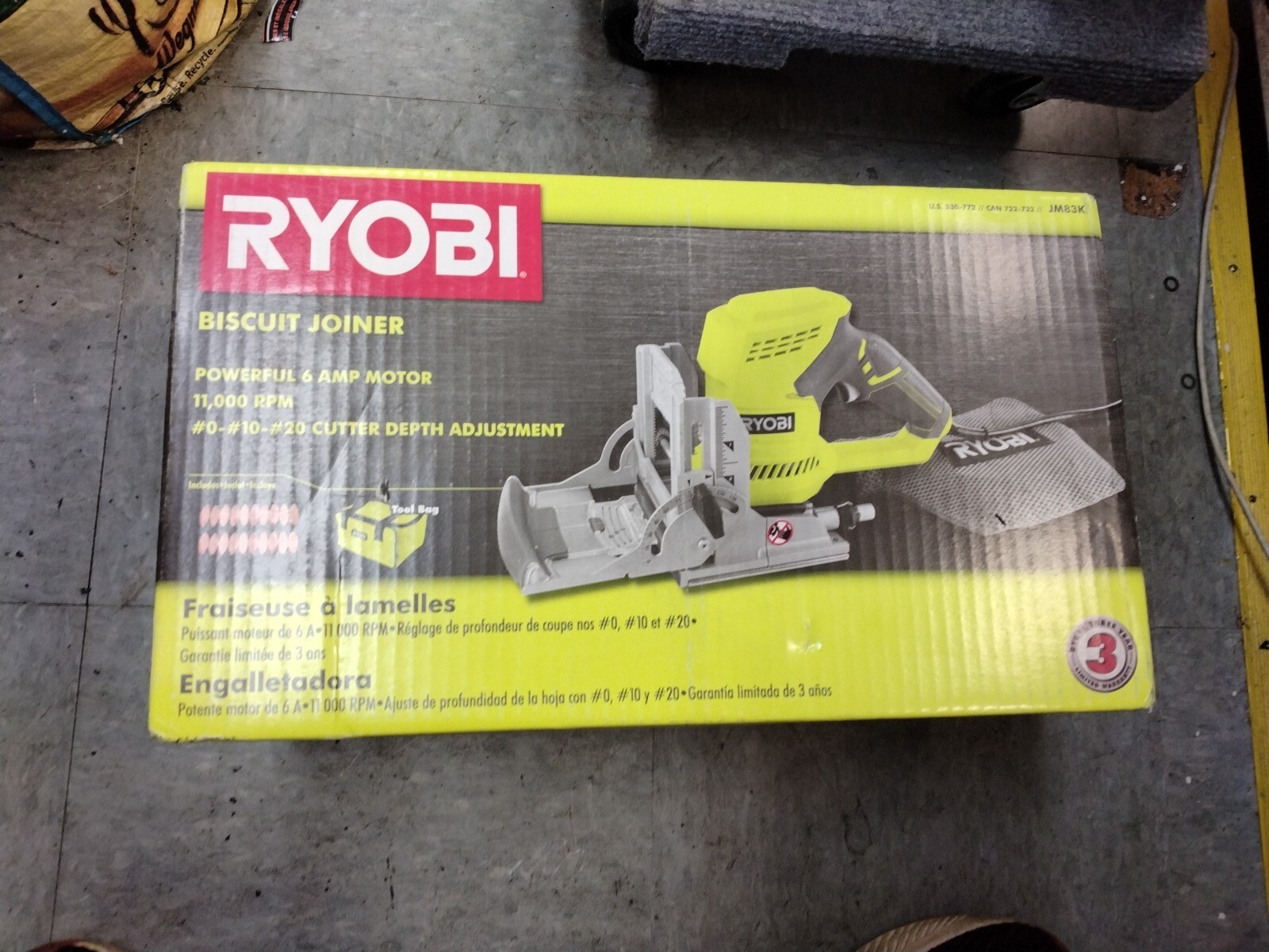 Ryobi JM83KAC Biscuit Joiner Kit 33287171828 eBay