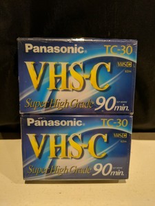 Panasonic Vhs C Vhsc Tc 30 90min Super High Grade Camcorder Tapes