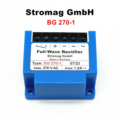 Stromag GmbH Type: BG 270-1 Max.270 V AC Max.1,8A full-wave brake rectifier