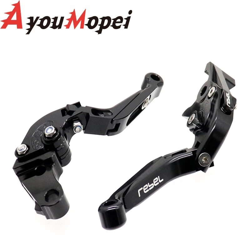 Palancas de embrague de freno extensibles plegables para HONDA REBEL 300 REBEL500 CMX300/500 Foto 3 de 4