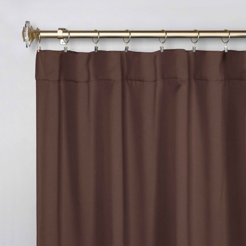 Classic 52" Wide Solid Back Tabs Room Darkening Blackout Curtain Panel Set of 2 - Picture 40 of 172