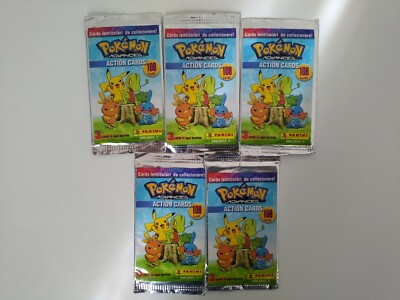 Pokemon Advanced 5 Tüten Action Cards Neu Topps Brötchen