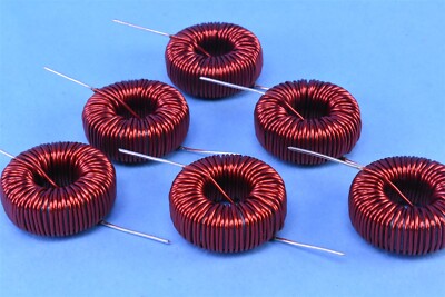 6 High-Q (95) Vitec 800uH Choke Coil Inductors for PFC or Audio # 55P9269