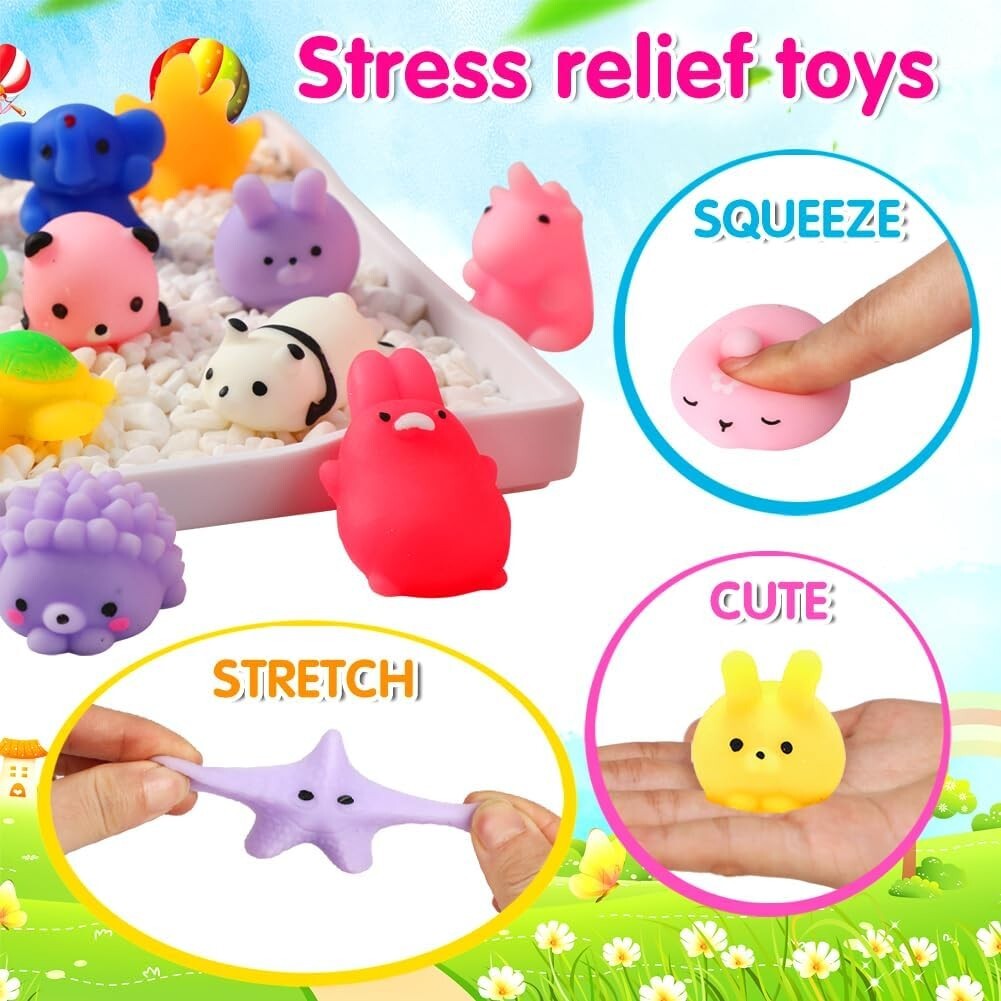 20 Pcs Mochi Squishy Toys Set Random Style Stress Relief 20 Pcs Mochi Squishy Toys Set Random Style Stress Relief