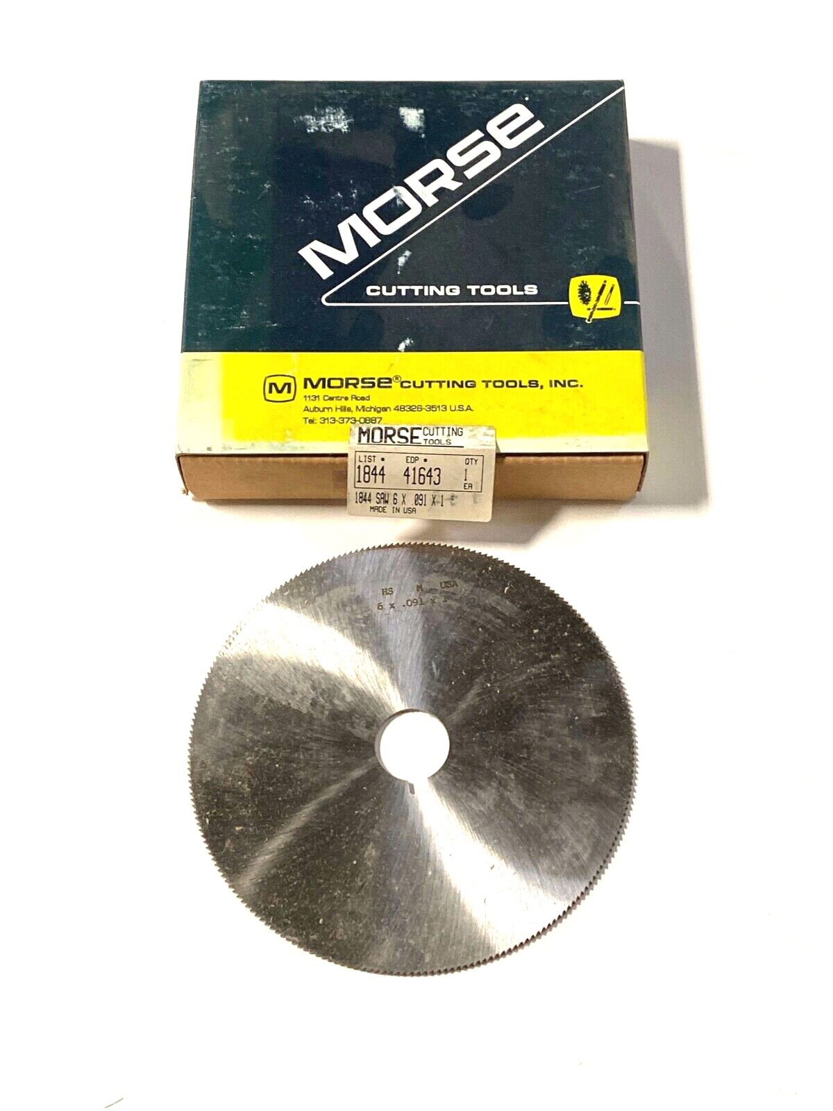 Morse 6" x .091 x 1" Jewelers Slotting Saw 230 Teeth High Speed Steel