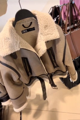 ZARA NEW WOMAN DOUBLE-FACED SHORT JACKET ALL SIZES REF. Mink