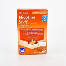 Rite Aid Nicotine Gum Coated Fruit Flavor 20 Pieces 2mg BB 11/24 Sugar Free
