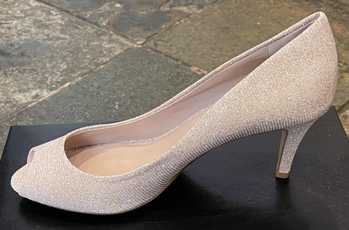 Orsay Sparkle Fabric Kitten Heels 