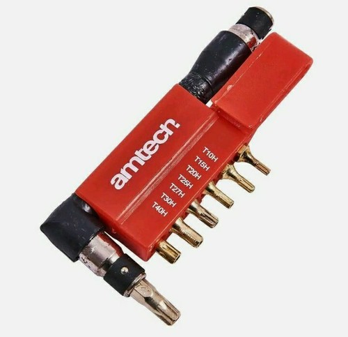 JUEGO DE 9 PIEZAS BROCAS TORX A PRUEBA DE MANIPULACIONES T10 15 20 25 27 30 40 TALADRO DESTORNILLADOR HÁGALO USTED MISMO. - Imagen 2 de 3