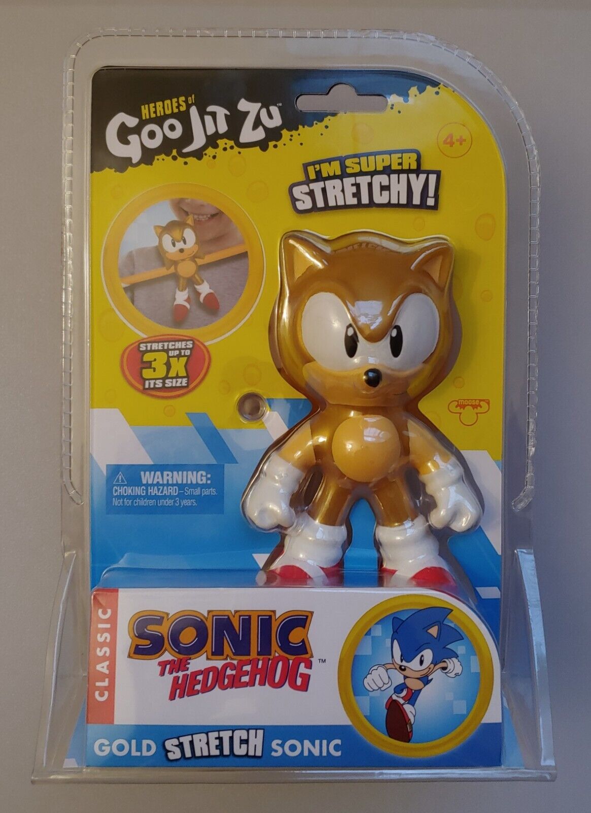 Action Figures Boneco Sonic The Hedgehog Gold Classic Heroes Of