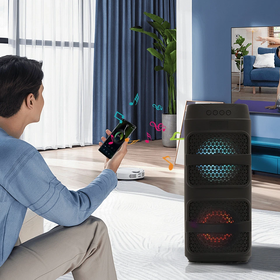 3000W Tragbarer Bluetooth Lautsprecher Subwoofer Schwerer Bass Stereo Soundsystem Party - Bild 2 von 4