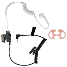3.5mm Listen-Only Heaset Earpiece+Ear Mold for Kenwood/Motorola Mic Speaker