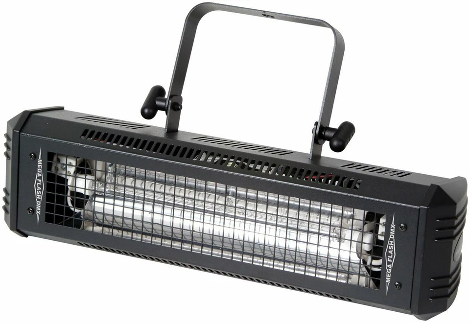 2) American DJ Mega Flash DMX 800W Compact Strobe Lights+4) Mini Strobes+Cables - Image 3 of 4